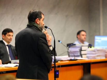 Iñaki González prestando declaración en la Audiencia Provincial de Bizkaia