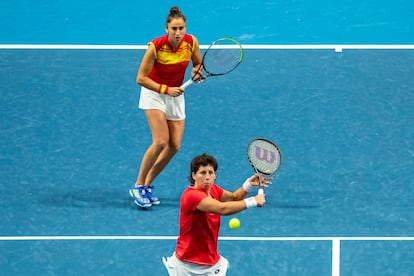 BILLIE JEAN KING CUP Sara Sorribes Tormo y Carla Suárez Navarro