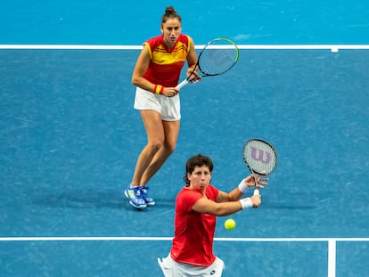 BILLIE JEAN KING CUP Sara Sorribes Tormo y Carla Suárez Navarro