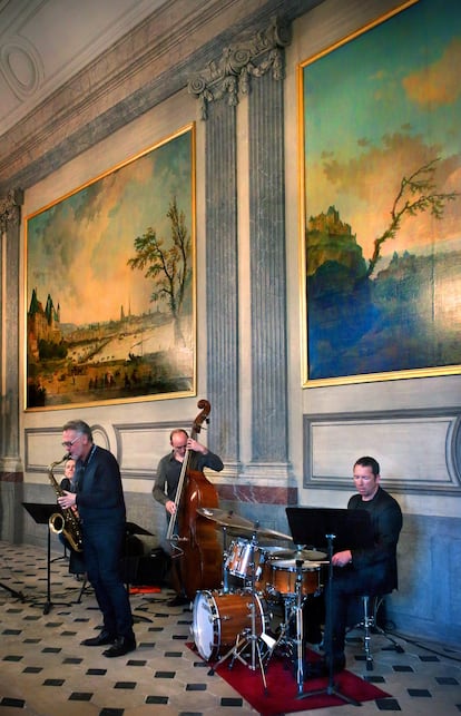 Concierto de jazz 
en el palacio-museo 
de Rouen dedicado 
a Juana de Arco. 