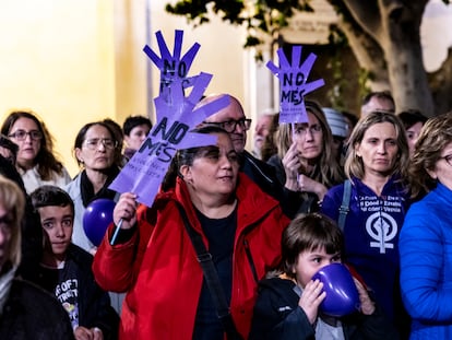 Concentración en Valencia, el pasado mes de noviembre, en solidaridad con una joven que sufrió un intento de violación.