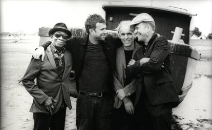 Desde la izquierda, Tony Allen, Damon Albarn, Simon Tong y Paul Simonon, en una imagen promocional.