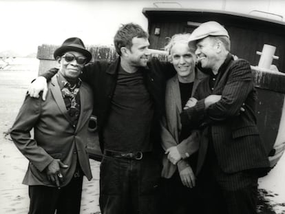 Desde la izquierda, Tony Allen, Damon Albarn, Simon Tong y Paul Simonon, en una imagen promocional.