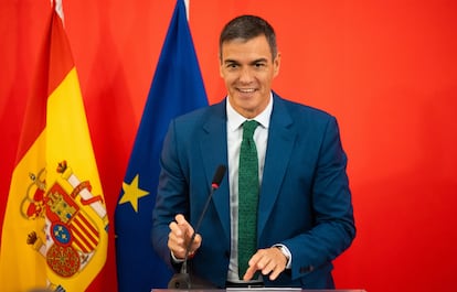 Pedro Sánchez, el lunes en la nueva sede del Instituto Cervantes en Shanghái.