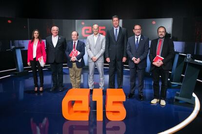 Els candidats del 27-S, al debat de TV3.