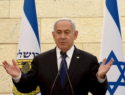 El primer ministro israelí, Benjamín Netanyahu, el día 13 en un acto en Jerusalén.