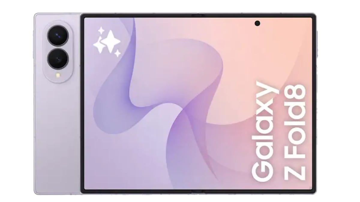 Samsung Galaxy Z Fold8 plegable con cámara trasera dual.