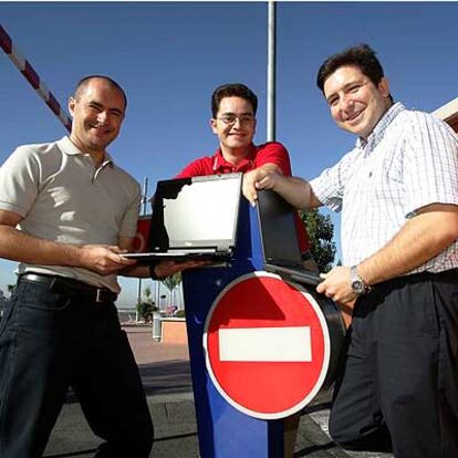 De izquierda a derecha, David Pérez, Raúl Siles y Jorge Ortiz.