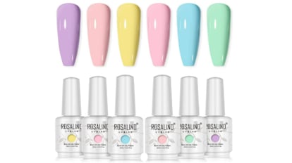 Pack de esmaltes semipermanentes de uñas ROSALIND, dos modelos