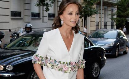 Isabel Preysler a su llegada a la fiesta de 20 aniversario del programa de TVE 'Corazón', este pasado martes en Madrid.