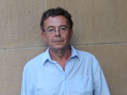 El guionista Michel Gaztambide, en San Sebastián. 