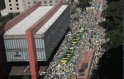 Avenida Paulista, neste domingo.