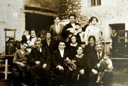 La familia de Emma morano en los primeros años del siglo XX.