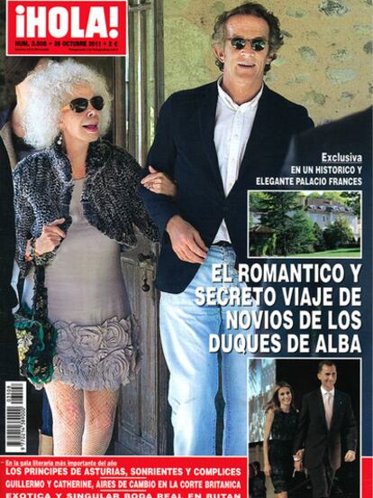 Portada de la revista <i>¡Hola!</i>, del 19 al 26 de octubre de 2011