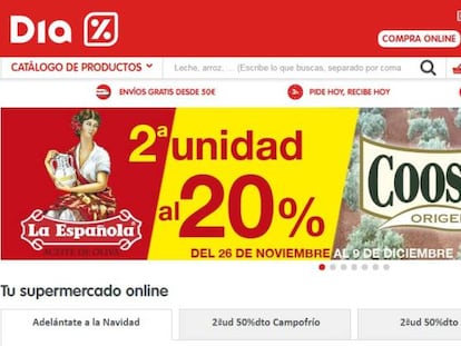 La compra en los súper online crece un 11,7% en España en el último año