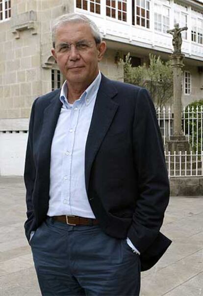 El presidente de la Xunta de Galicia, Emilio Pérez Touriño, en el Parador de Pontevedra.