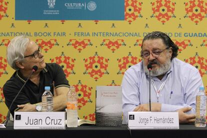 Juan Cruz y Jorge F. Hernández en Guadalajara.