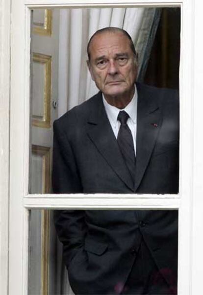 El presidente francés, Jacques Chirac, ayer en El Elíseo.
