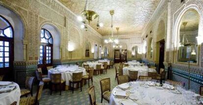 Comedor del hotel Alhambra Palace, el hotel clásico de Granada de la <i>belle époque.</i>