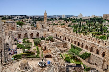 Patio de la ciudadela de David.