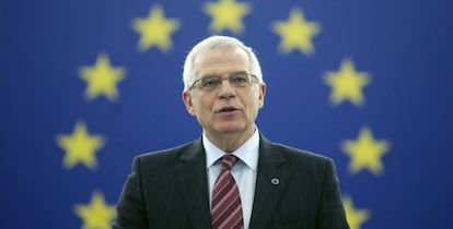 Josep Borrell, cuando presidía el Parlamento Europeo, en 2007.