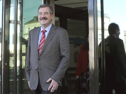 El ex subdelegado del Gobierno en Lugo, tras declarar ante la juez en marzo de 2009.