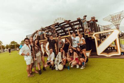 Los ganadores de 'Festivaleando' en el Mad Cool 2019.