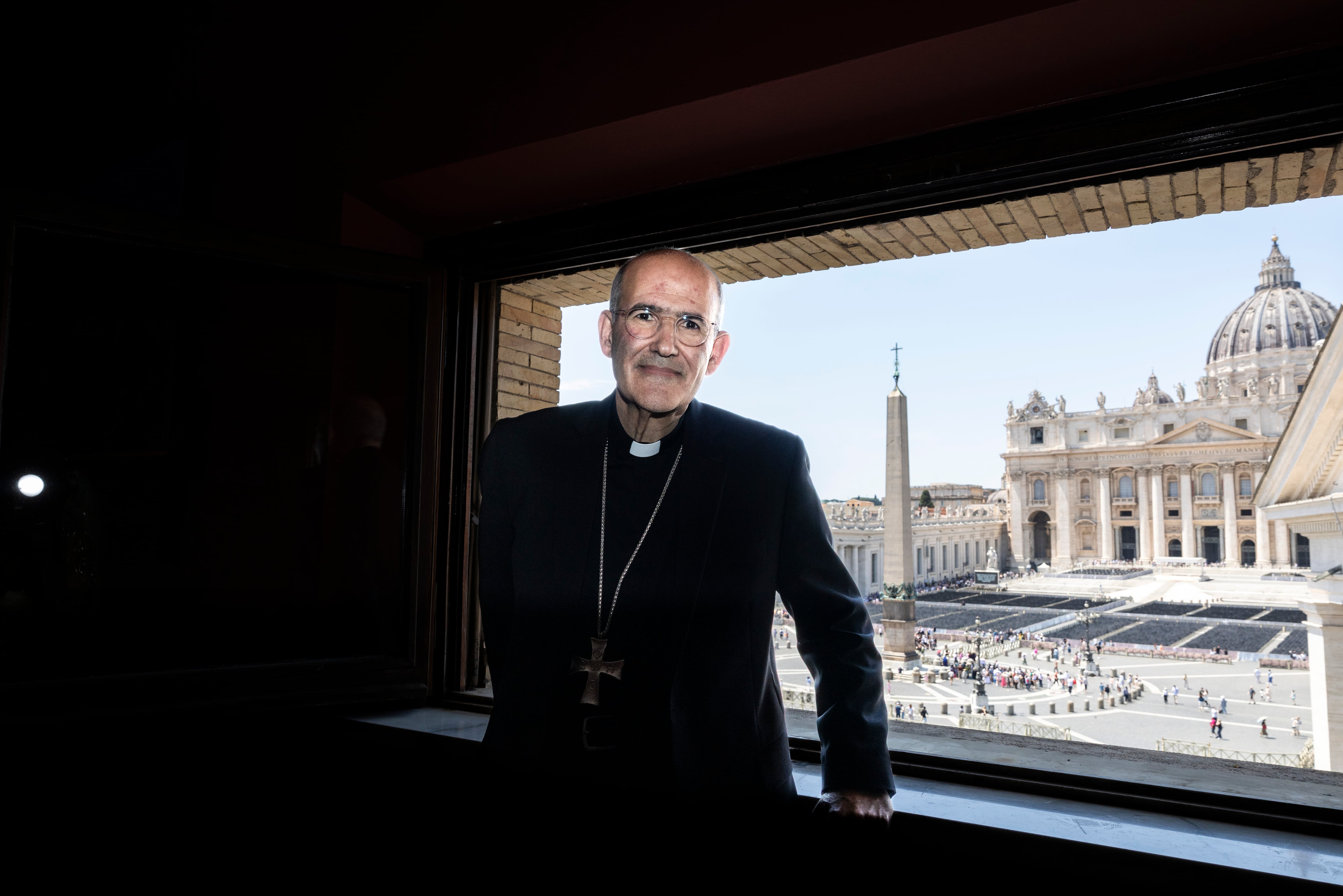El cardenal José Tolentino de Mendonça, este jueves en el Vaticano.