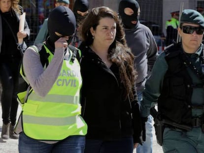 Tamara Carrasco, el 9 d'abril, detinguda a Viladecans.