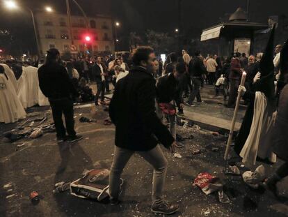 Un momento de los incidentes de la &#039;Madrug&aacute;&#039;