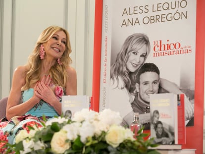 Rueda de prensa de Ana Obregón, en el Hotel Westin Palace, para presentar el libro, 'El chico de las musarañas'.