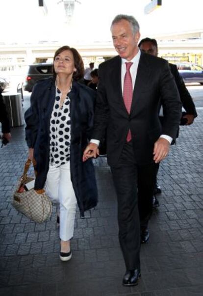 Tony y Cherie Blair en Los &Aacute;ngeles, el 29 de abril de 2014.