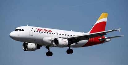 Un avión de Iberia, del grupo IAG.