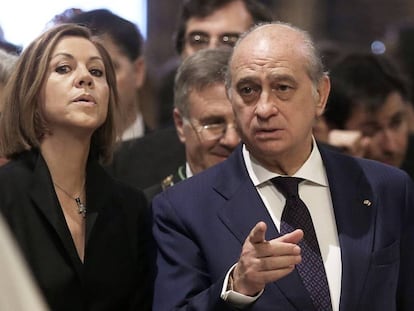 Jorge Fernández Diaz y María Dolores de Cospedal.