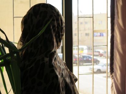 Refugiada siria en la Clínica de Mádaba (Jordania), donde recibe atención psicológica para superar la violencia de género.