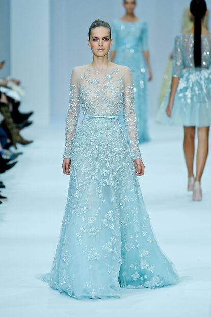 Las princesas de color de fresa de Elie Saab