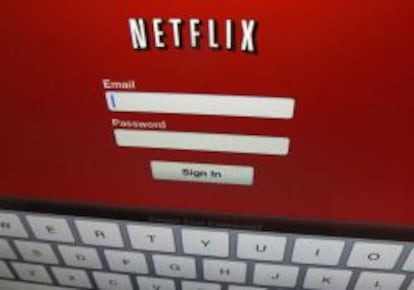 El servicio Netflix en un iPad. 