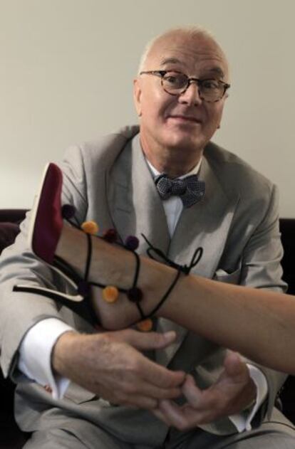 El diseñador de zapatos Manolo Blahnik.