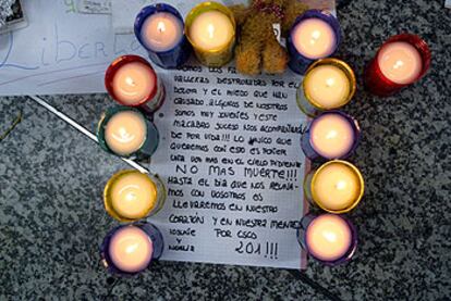 Velas en la estación.