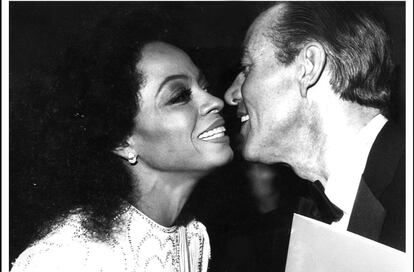 Diana Ross y Halston en Studio 54.