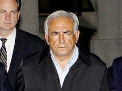 Dominique Strauss-Kahn, detenido en Nueva York el 14 de mayo de 2011.