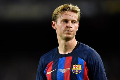 De Jong, en el partido del Barcelona ante los Pumas en el Trofeo Joan Gamper.