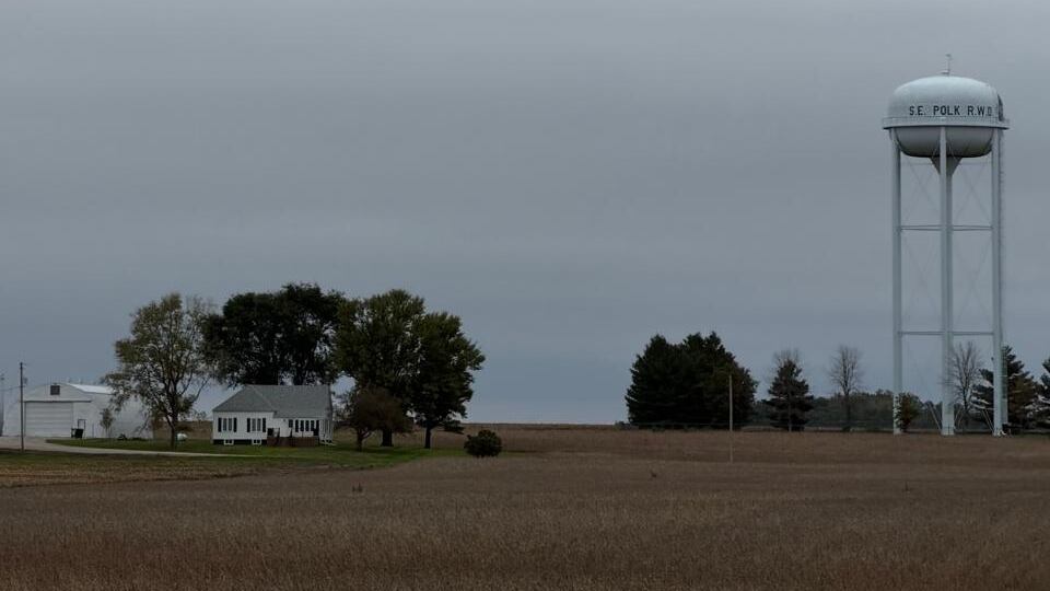 Una plantación de maíz cerca de Cedar Rapid (Iowa).