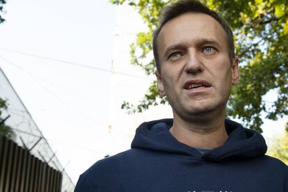 El líder opositor Alexéi Navalni, en agosto en Moscú.