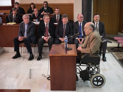 Fèlix Millet durante el juicio del 'caso Palau', en 2014.