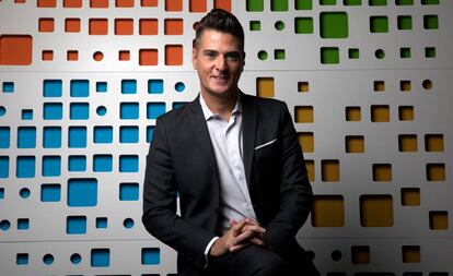 Anthony Salcito, vicepresidente de Microsoft Education, en la sede que la compañía tecnológica tiene en Pozuelo de Alarcón (Madrid).