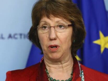 La jefa de la diplomacia europea, Catherine Ashton, en enero de 2012.