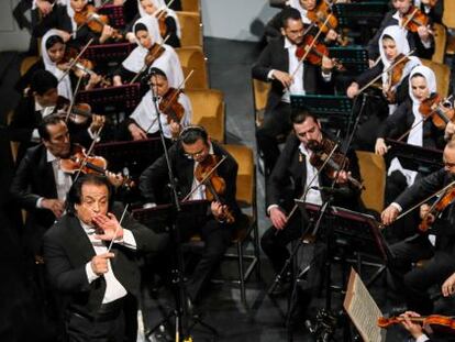 La Orquesta Sinfónica de Teherán en una actuación el pasado marzo.