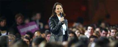 Ségolène Royal, durante un debate con ciudadanos en Grenoble el pasado 1 de febrero.