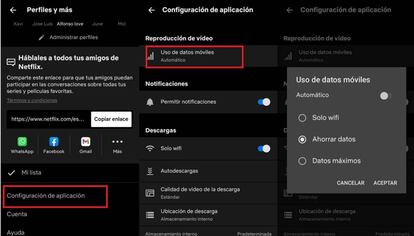 Pasos para reducir el consumo de datos en Netflix